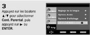 SAMSUNG DVD-P250K - Configuration du niveau d'évaluation - 3