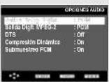 SAMSUNG DVD-P250K - Configuración de las opciones de audio - 4