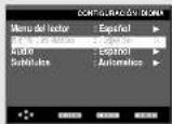 SAMSUNG DVD-P250K - Utilización del idioma del menú del disco - 4