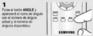 SAMSUNG DVD-P250K - Utilización del botón ANGLE - 1