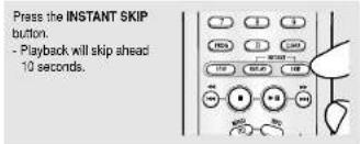 SAMSUNG DVD-P250K - Using the Instant Skip function (DVD) - 1