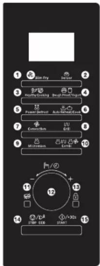SAMSUNG MC28A5185CK - CONTROL PANEL - 1