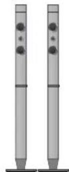 SAMSUNG HT-D555WK - Composizione dei diffusori - 8