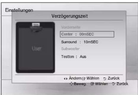 SAMSUNG HT-D555WK - Lautsprecher-Verzögerungszeit einstellen - 1
