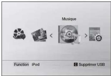 Musique Function iPod Supprimer USB