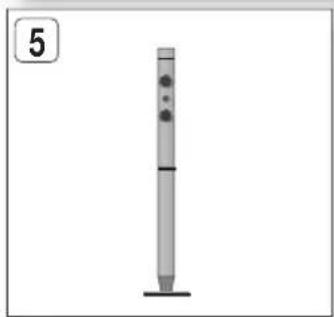 SAMSUNG HT-D555WK - Lautsprecher auf dem Tallboy-Fuß installieren - 4