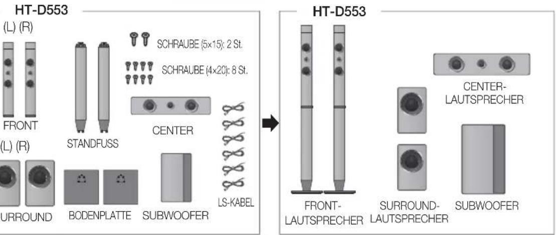 SAMSUNG HT-D555WK - Lautsprecherkomponenten - 2