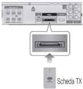 SAMSUNG HT-D555WK - Collegamento del modulo ricevitore wireless opzionale - 3