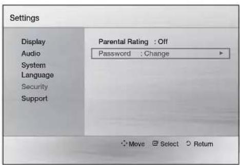 SAMSUNG HT-D555WK - Change Password - 1