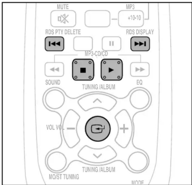 SAMSUNG MM-D320 - Programmation de l'ordre d'écoute(Cette fonction n'est pas uniquement disponible pendant la lecture d'un CD-MP3/WMA.) - 3
