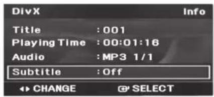 SAMSUNG MM-C530D - Fonction de sélection de la langue des sous-titres - 2