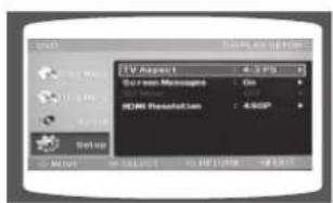 SAMSUNG MM-C530D - Configuration du type de l'écran du téléviseur - 3