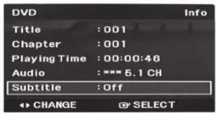 SAMSUNG MM-C530D - Fonction de sélection de la langue des sous-titres - 1