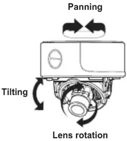 SAMSUNG SCC-B5395N - ■ Adjusting the camera direction - 1