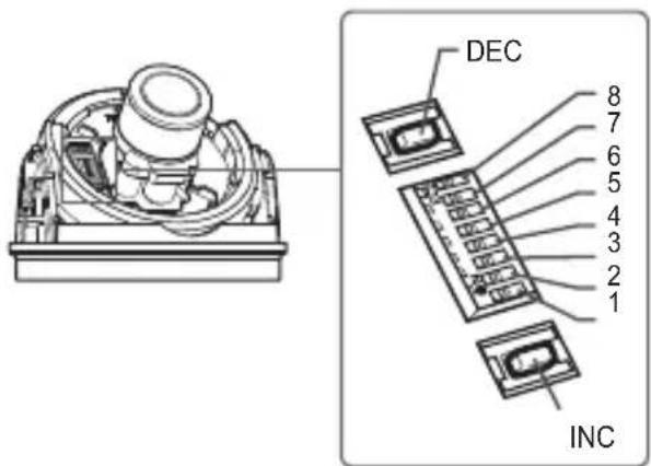 SAMSUNG SCC-B5395N - Setting function switches - 1
