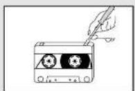 SAMSUNG MM-DA25 - Précautions à prendre avec les cassettes audio - 2