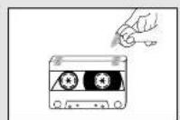SAMSUNG MM-DA25 - Précautions à prendre avec les cassettes audio - 3