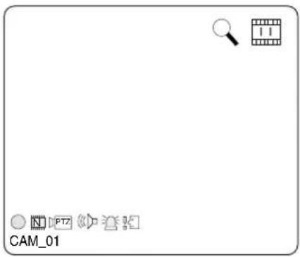 SAMSUNG SHR-2082P2 - Descriptif des icônes d'écran en direct - 1
