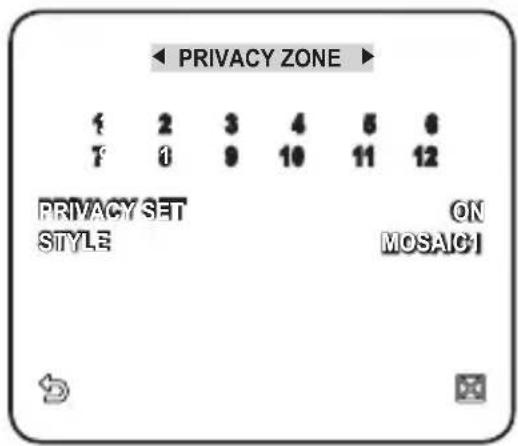 SAMSUNG SCC-C7439P - Zone Setup - 1