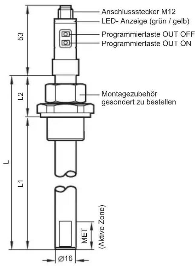 IFM LI2243 - Maßblatt Leckagesonde LI... - 1