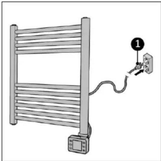 Eurom Sani Bathroom Radiator 800 Wifi - FORSIGTIG - 1