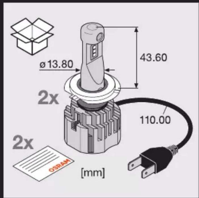 Osram NIGHT BREAKER H7-LED - Caution! - 2