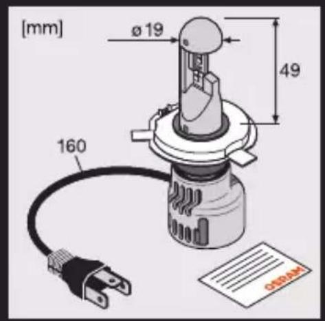 Osram NIGHT BREAKER H4-LED - Caution! - 2