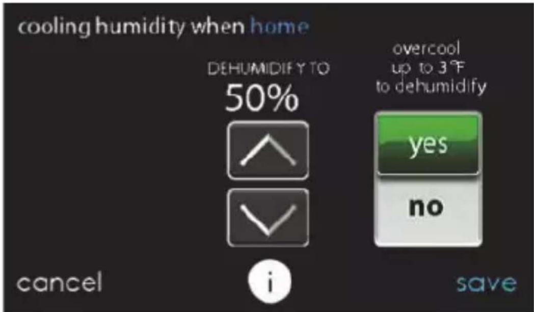 CARRIER Infinity SYSTXCCWIF01-B - Contrôle de l'humidité lorsque vous étés à la maison - 3
