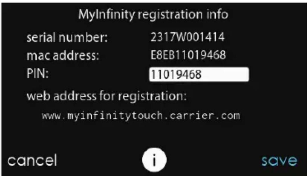 CARRIER Infinity SYSTXCCITC01-B - Accès sans fil - 6
