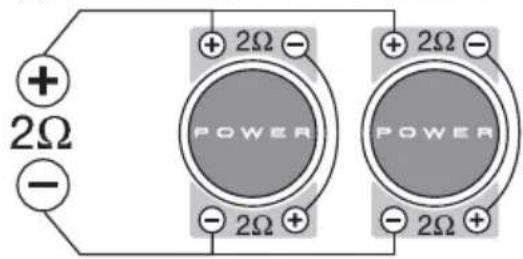 + 2Ω - + + 2Ω - POWER + 2Ω - + 2Ω - POWER - 2Ω + - 2Ω + - 2Ω +