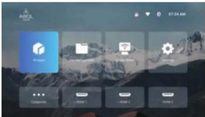 AWOL Vision LTV-3500 - Übersicht Über Die Startseite - 1