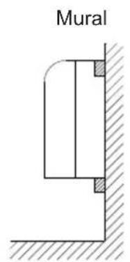 TCL MN12Z0 - - Schéma d'installation et dimensionsSchéma de l'unité intérieure - 1