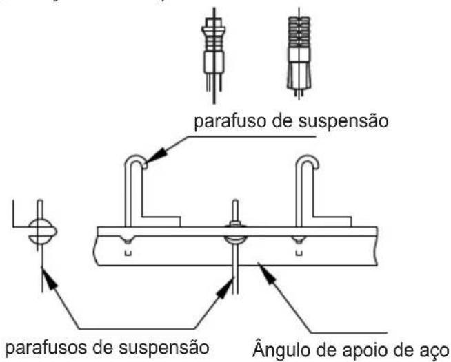 parafuso de suspensão parafusos de suspensão Ângulo de apoio de aço