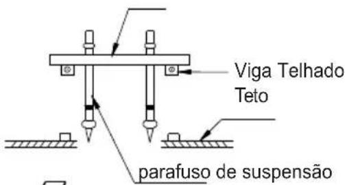 Viga Telhado Teto parafuso de suspensão