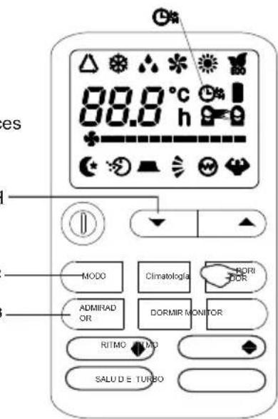 88.8 °C h MODO Climatologia BORI DOR ADMIRAD OR DORMIR MONITOR RITMO LIVIO SALU D E TURBO
