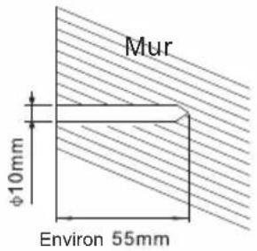TCL M48L30 - 2.Percer des trous pour les boulons d'ancrage et installer les taches d'ancrage (m10) - 2