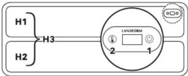 LANAFORM Heating Desk Pad - : Vyber teploty (40°C, 45°C, 50°C) - 1