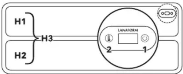 LANAFORM Heating Desk Pad - :ON/OFF - 1