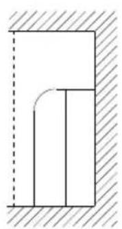 TCL MN18Z0 - - Disegno di effetto dell'installazione e diagramma di dimensione dell'unità interna - 2