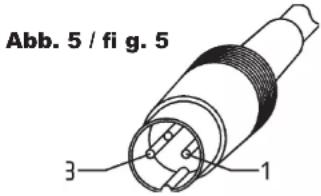 Ersa ANALOG 60 A - Heizkörperwechsel / Austausch der Anschlussleitung (Abb. 6) - 1