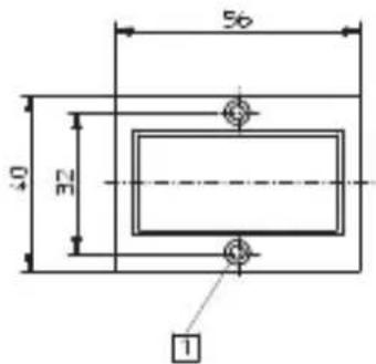 Kübler Codix 532 - Dimensiones del vizualidor digital - 6