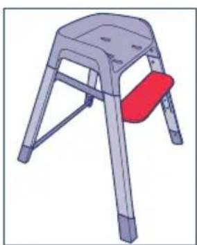 JANE Anti-choking feeder - Installer le repose-pieds - 1