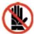 MBM CME102 - Op de apparatuur aanwezige signaleringsplaatjes - 13