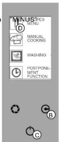 MBM CMFE6 - Während der Funktion "REZEPTE SPEICHERN" kann man andere Parameter einstellen (Ventilator, Feuchtigkeit, Entlüftung und Kerntemperaturfühler) - 1