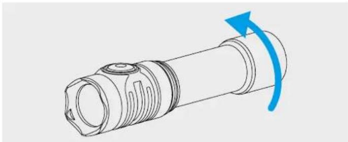 ArmyTek Prime C2 Pro - FOR Å SETTE INN/BYTTE BATTERI: - 1