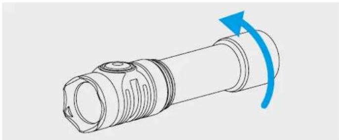 ArmyTek Prime C2 Pro - VIRTALÄHTEEN ASENNUS/VAIHTO: - 1