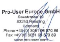 Pro-User PSI600 - EU – Declaration of Conformity - 5