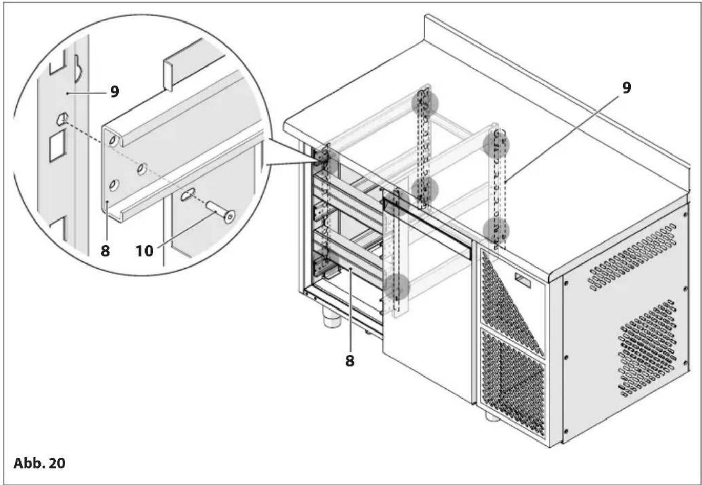 MBM T72TN - Austausch der Tur mit Schubladenschrank - 10