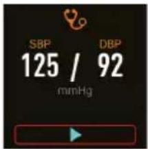SBP 125 / 92 mmHg
