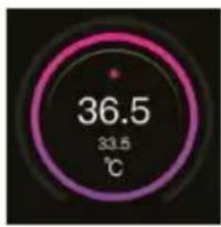 36.5 33.5 °C